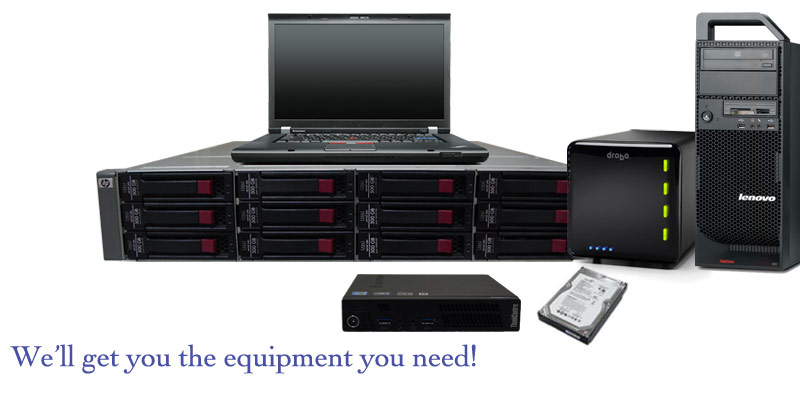 RAID arrays, Workstations, Laptops, NAS, or backup devices.